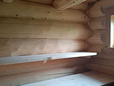 Рубка срубов из кедра