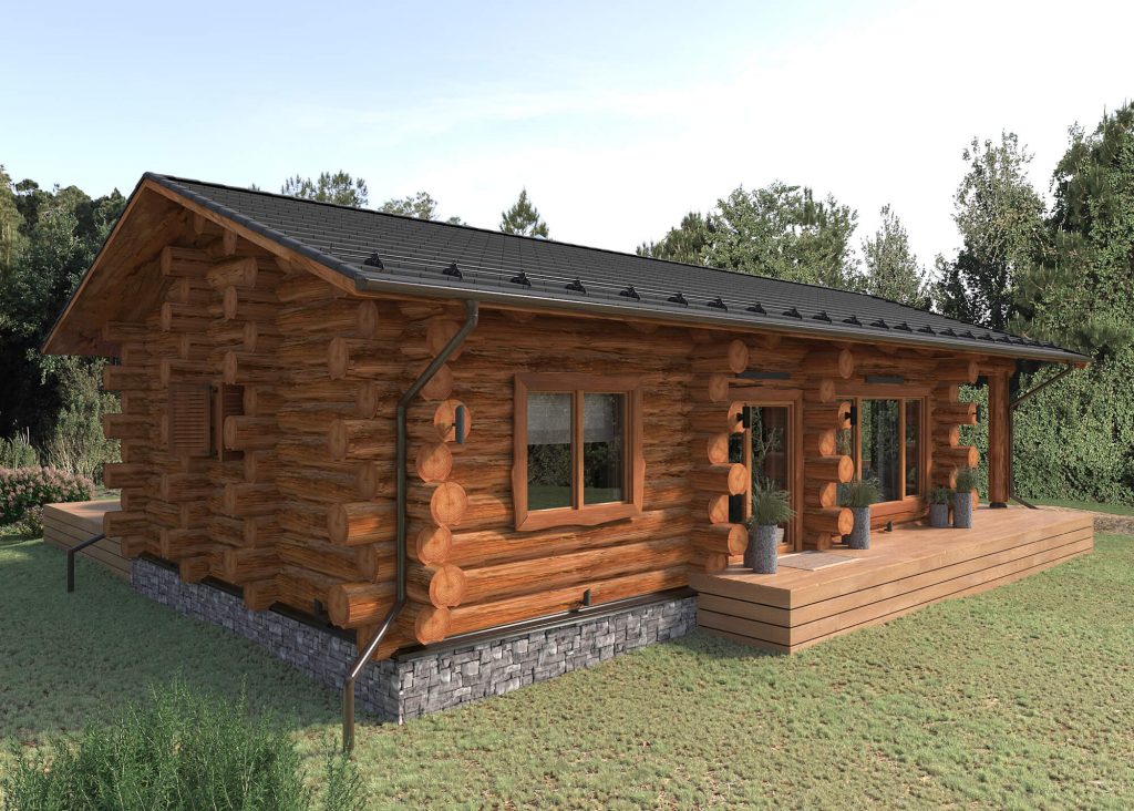 Рубка срубов из кедра